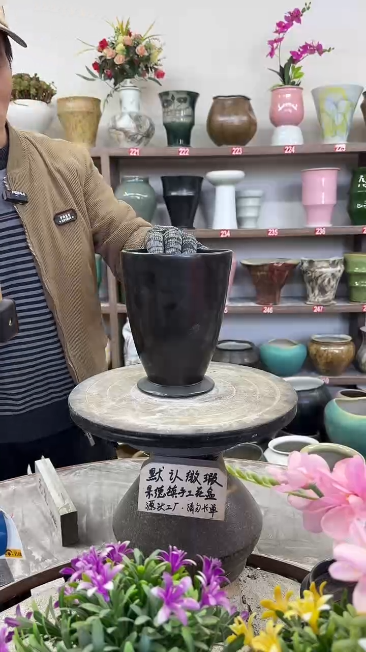 12-26-高19口14瑕-花盆