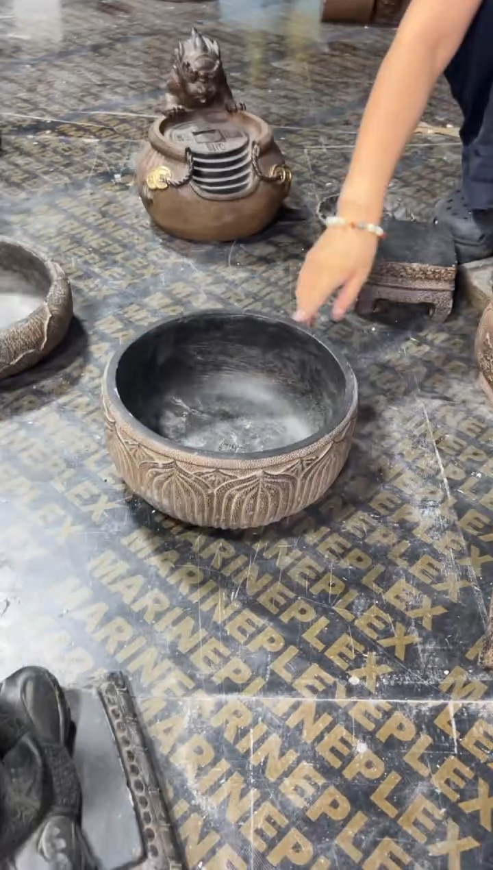 陶土【火山泥】莲韵盆