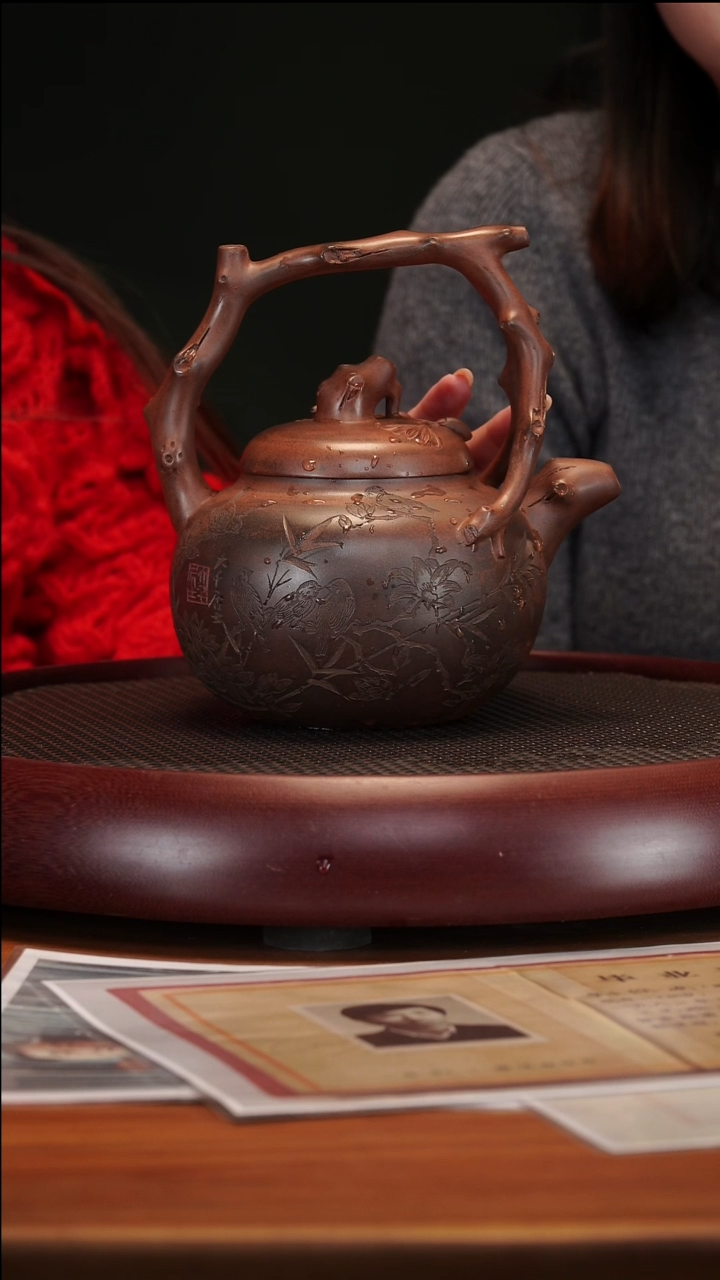 【闪购商品】紫砂茶壶1-33 XN银系窑口金砂柴烧800c