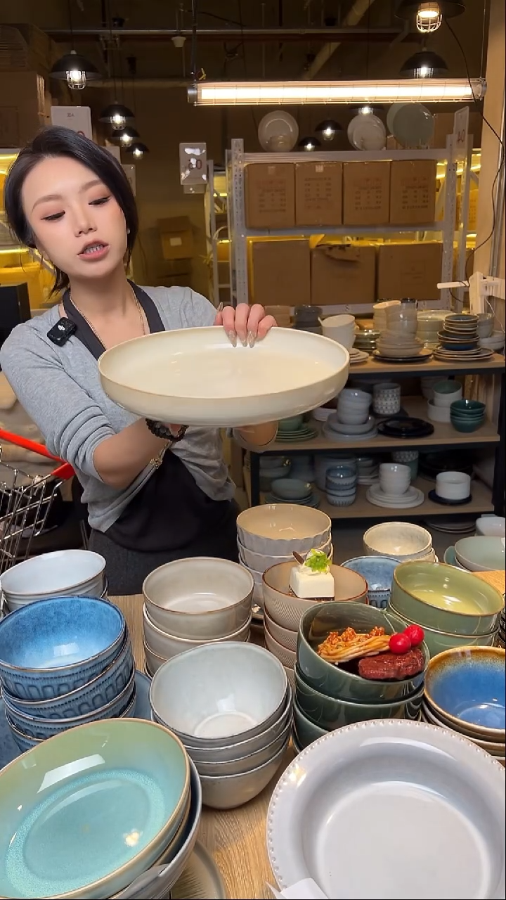 瓷46外贸尾货窑变釉下彩默外微瑕