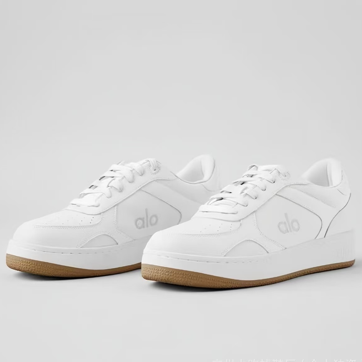 aloyoga运动鞋经典黑白跑步鞋2025欧美跨境时尚情侣休闲鞋