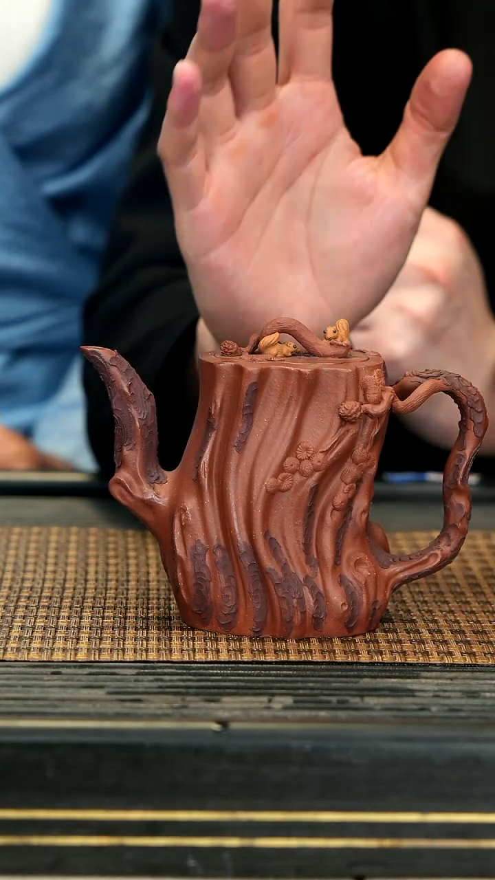 【闪购商品】紫砂茶壶XS89瀑流松桩 降坡