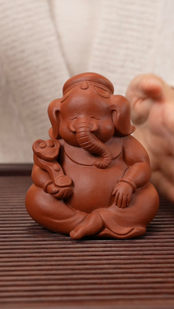 【闪购商品】紫砂茶宠降坡小象