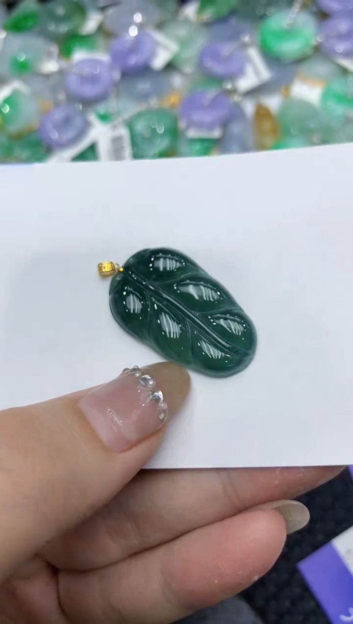 【闪购商品】翡翠颈饰18K金镶嵌222222222