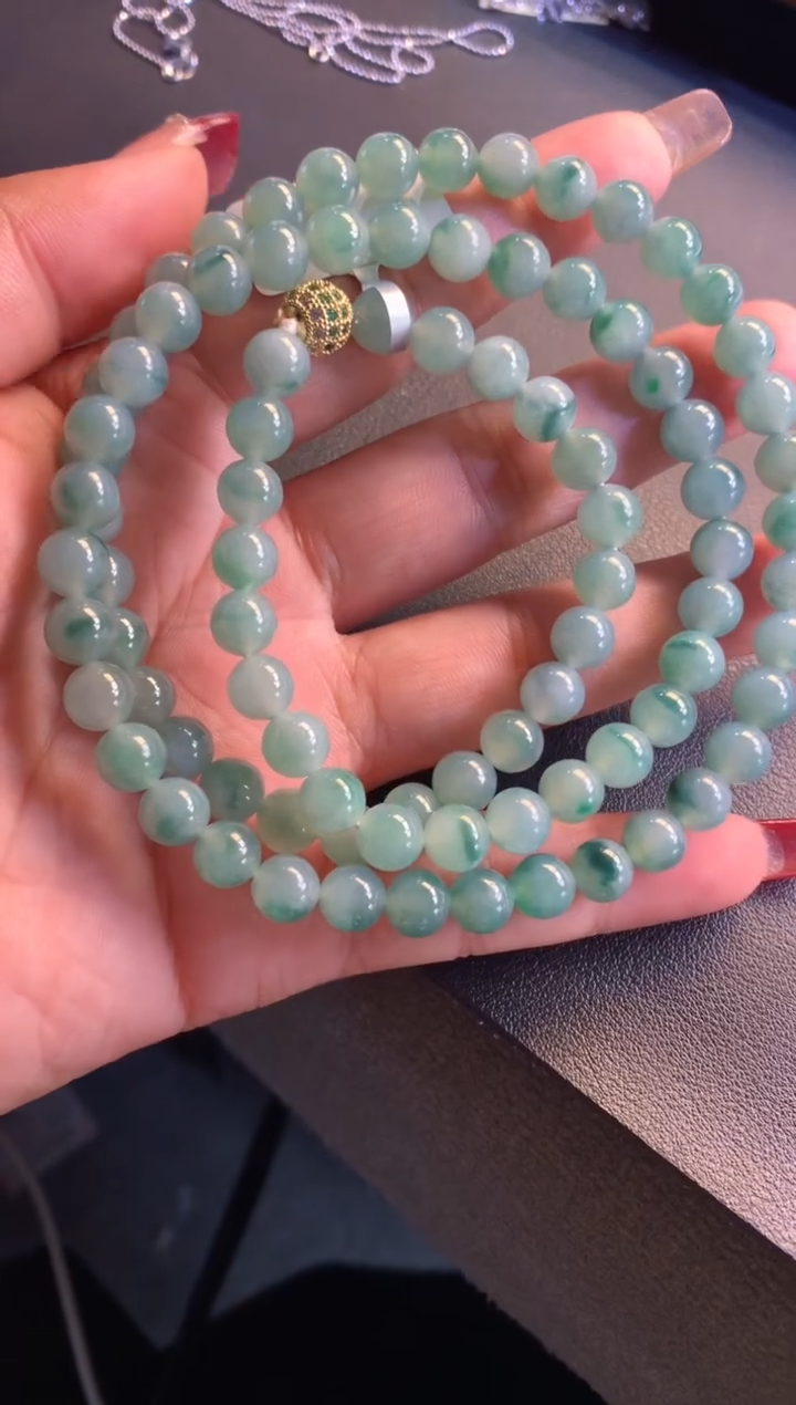 【闪购商品】翡翠手链未镶嵌缅甸天然A货翡翠