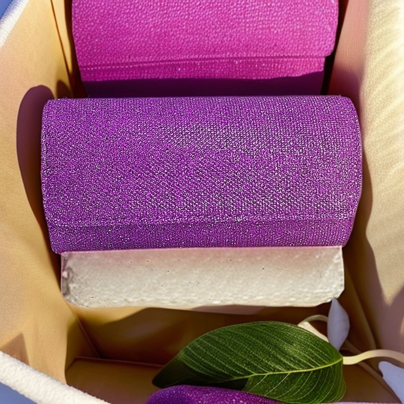 法系蓝涵【茜茜公主】单肩高级时尚包简约紫色百搭包包休闲纯手工