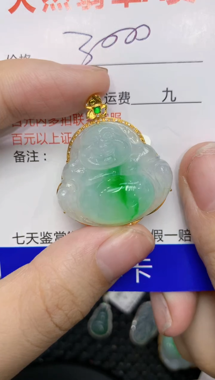 【闪购商品】翡翠颈饰18K金镶嵌111111111111