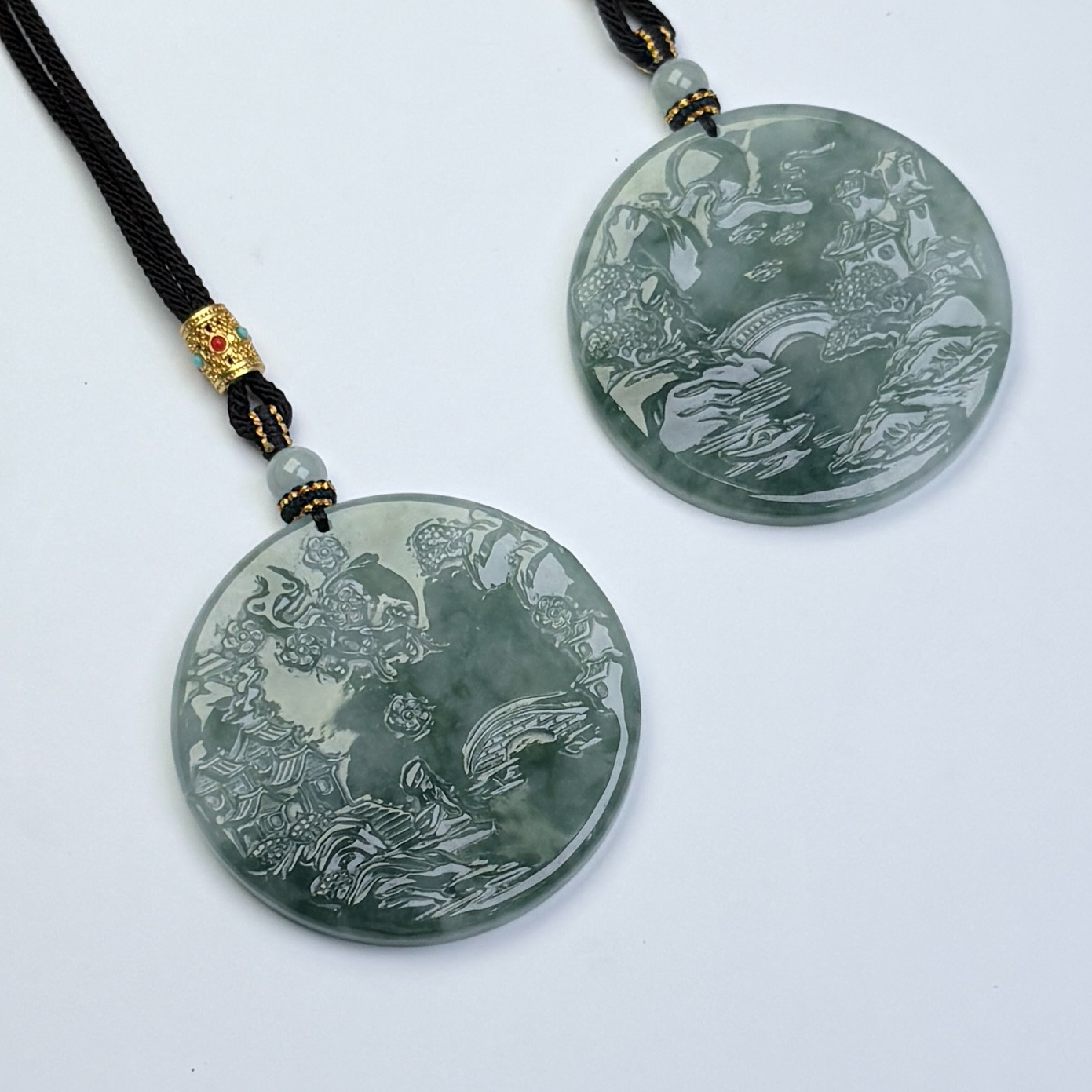 313223/天然缅甸翡翠A货山水  多样性一件发