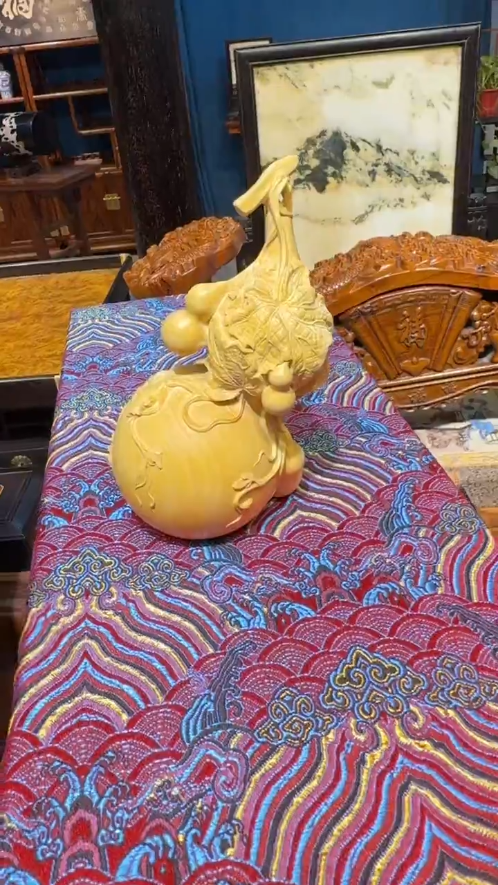 木黄杨木葫芦摆件