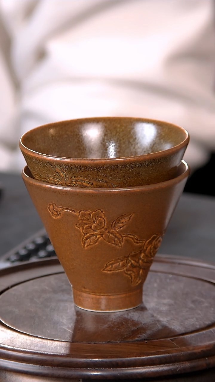 【闪购商品】杯子 景韵堂仿清官窑制紫金釉