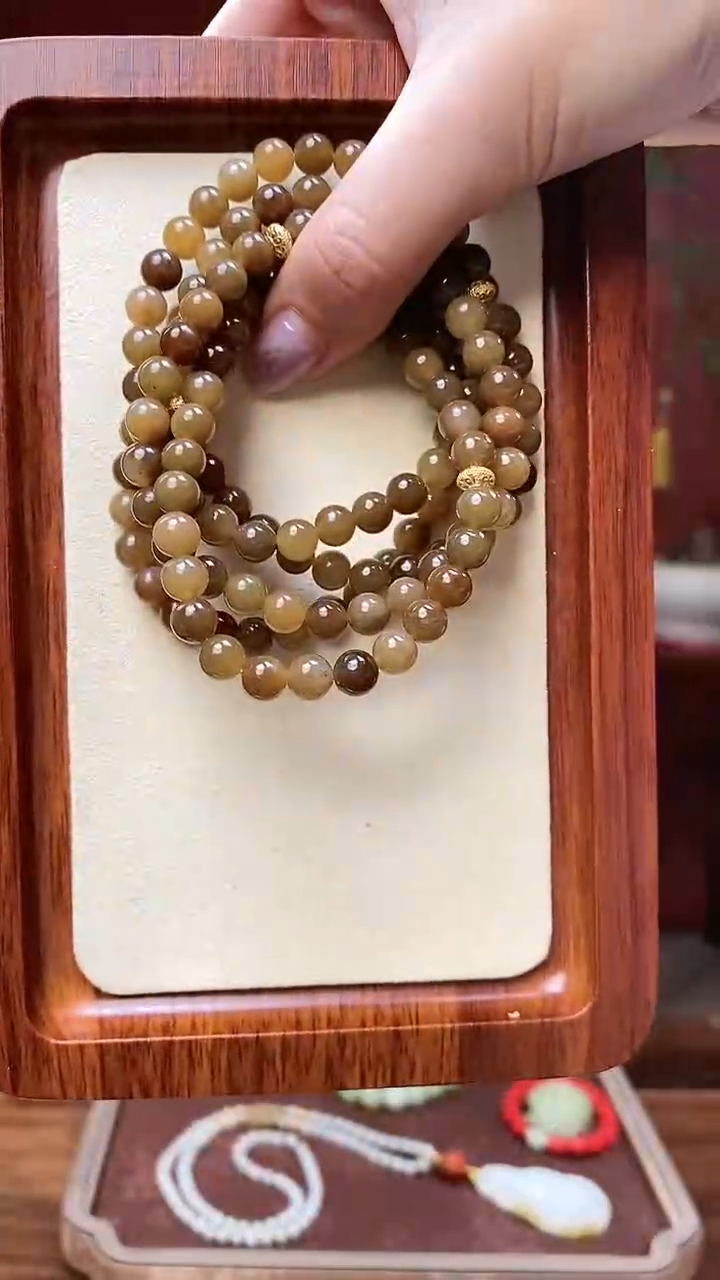 【闪购商品】和田玉手串未镶嵌珠径约7mm多样发发一件