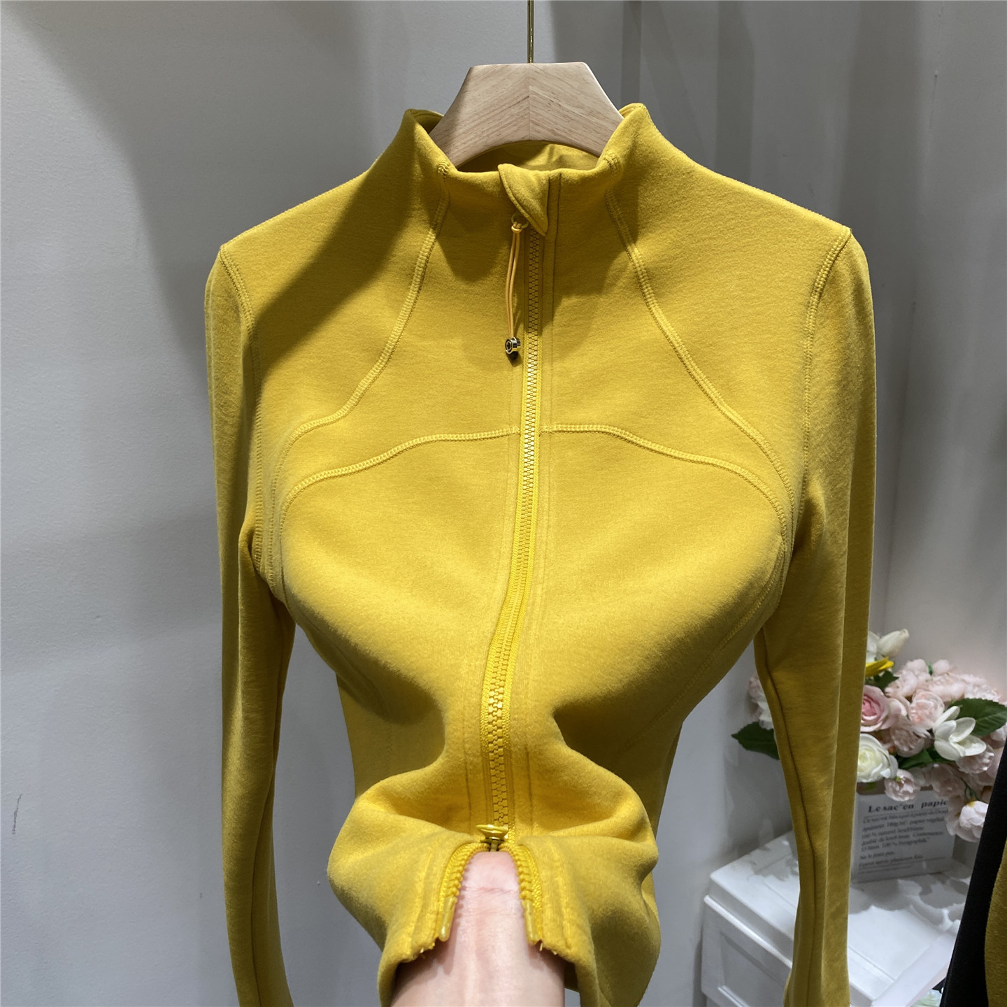 设计感鱼骨拼接立领双拉链开衫卫衣女秋冬新款加厚保暖德绒上衣潮