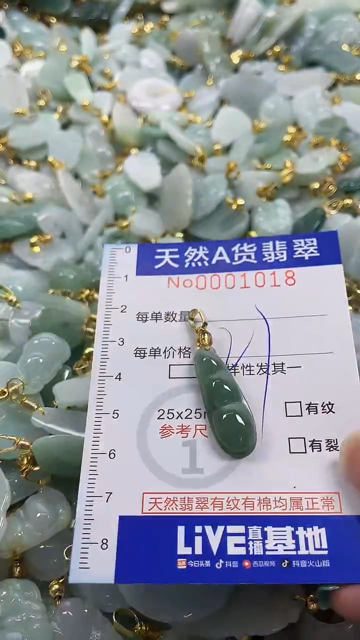 颈饰未镶嵌翡翠纯天然a货翡翠