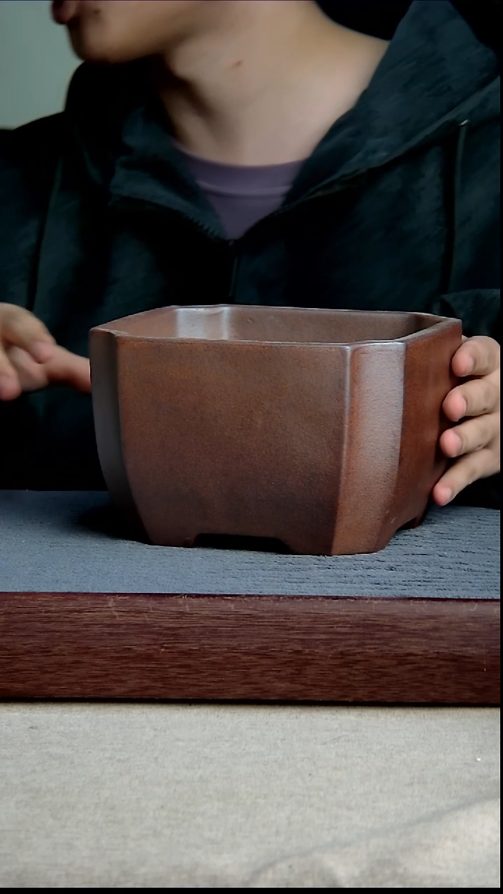 紫砂花盆16.5*10.5内径紫砂花盆