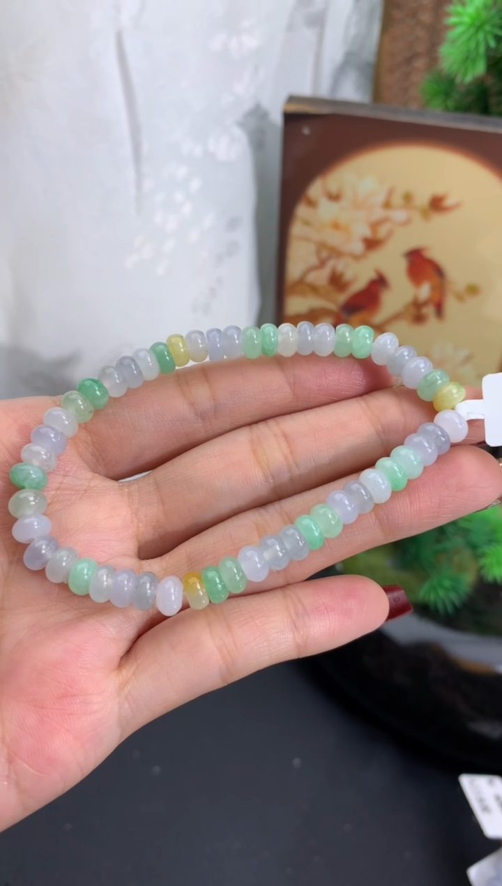 未镶嵌手串翡翠卡6mm