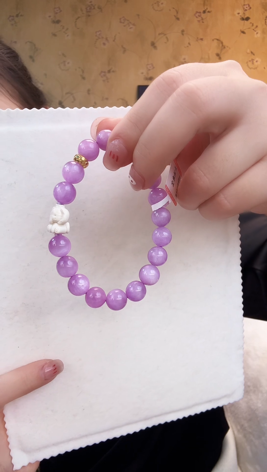 【闪购商品】锂辉石手串未镶嵌紫锂辉手串约10M1159