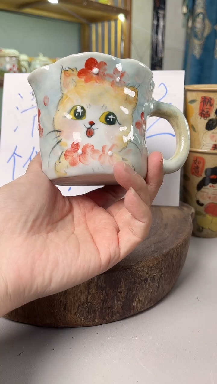 【闪购商品】瓷片手绘高温釉下彩