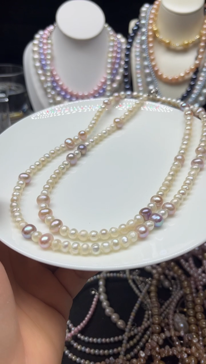 淡水珍珠未镶嵌颈饰多人