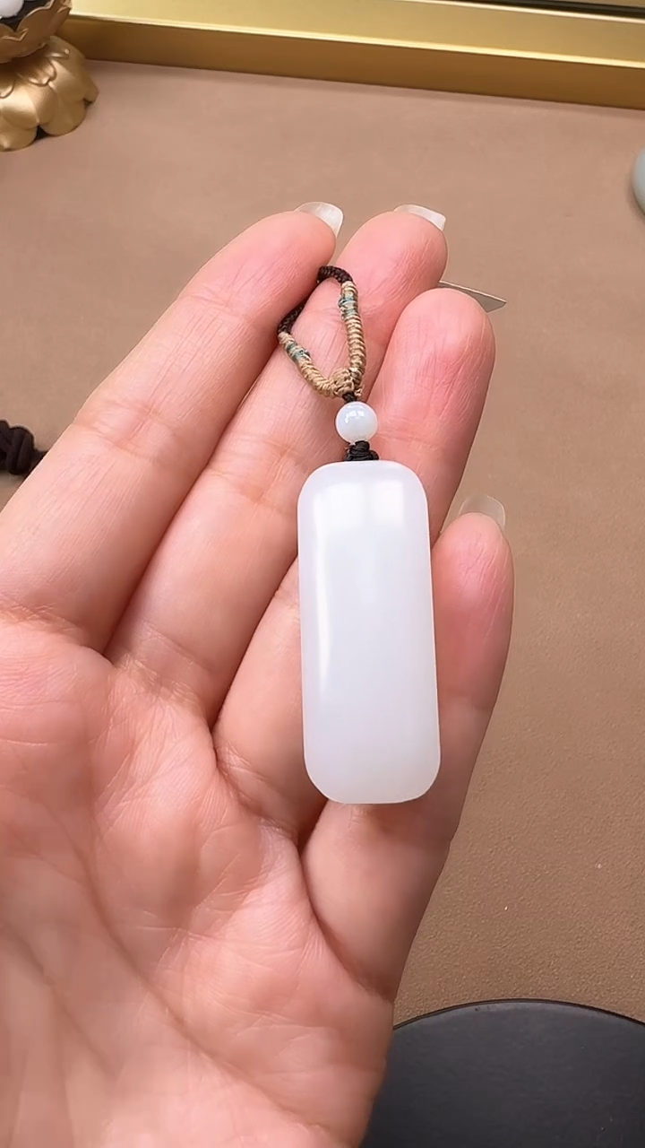 【闪购商品】和田玉吊坠未镶嵌1215平安牌