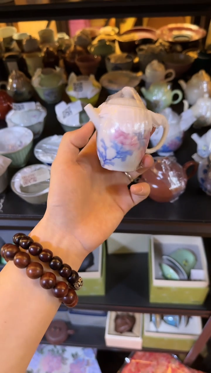 【闪购商品】瓷片茶壶大碗茶的茶器