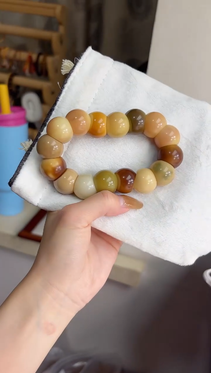 手串菩提根/象牙果沐j76紫美人玉化蒜瓣大肠20mm手串