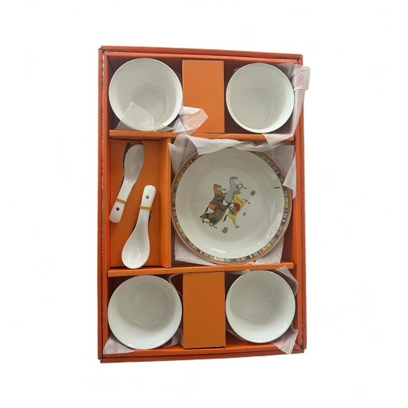 中秋国庆新年年会礼物国庆节礼品高级陶瓷餐具套装开业赠礼伴手礼