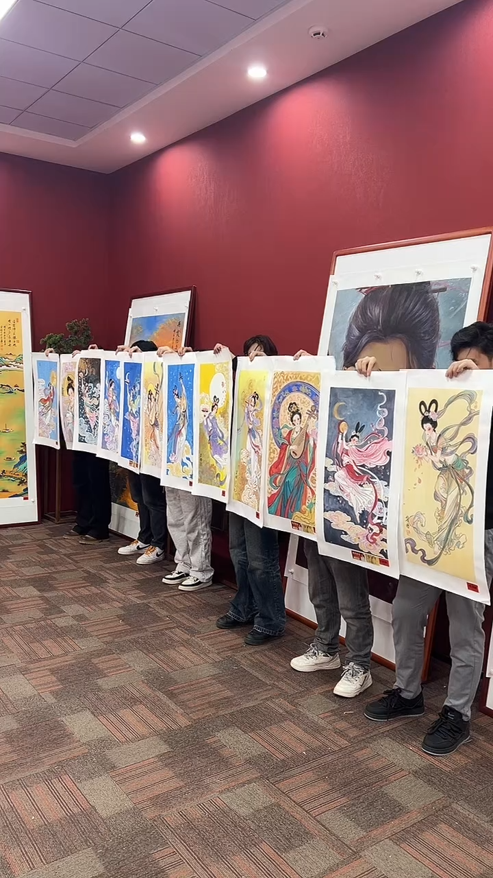 国画用****2王碧梧绘画24pc人物条屏