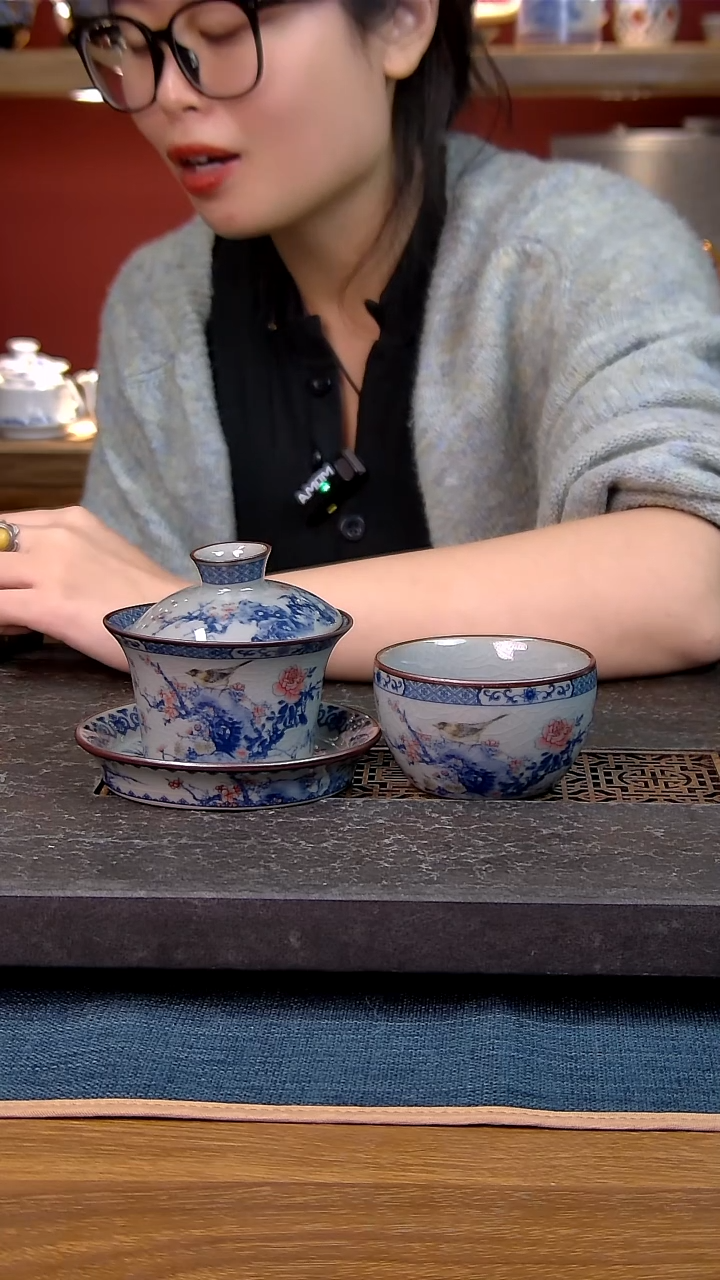 简装家用款2件套 老陶泥开片纹陶瓷茶具