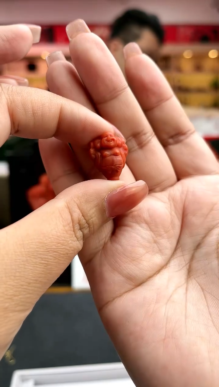 【闪购商品】南红玛瑙卡14*18南红笑佛三通未镶嵌一件15