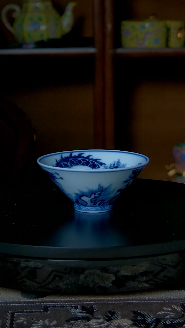 景德镇手工青花主人杯