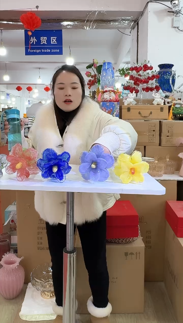 【闪购商品】琉璃迪喜花器-m-早