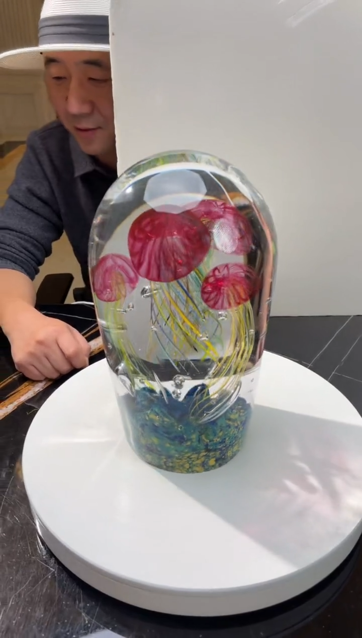 【闪购商品】茶宠AJ1012081四头金红水母摆件