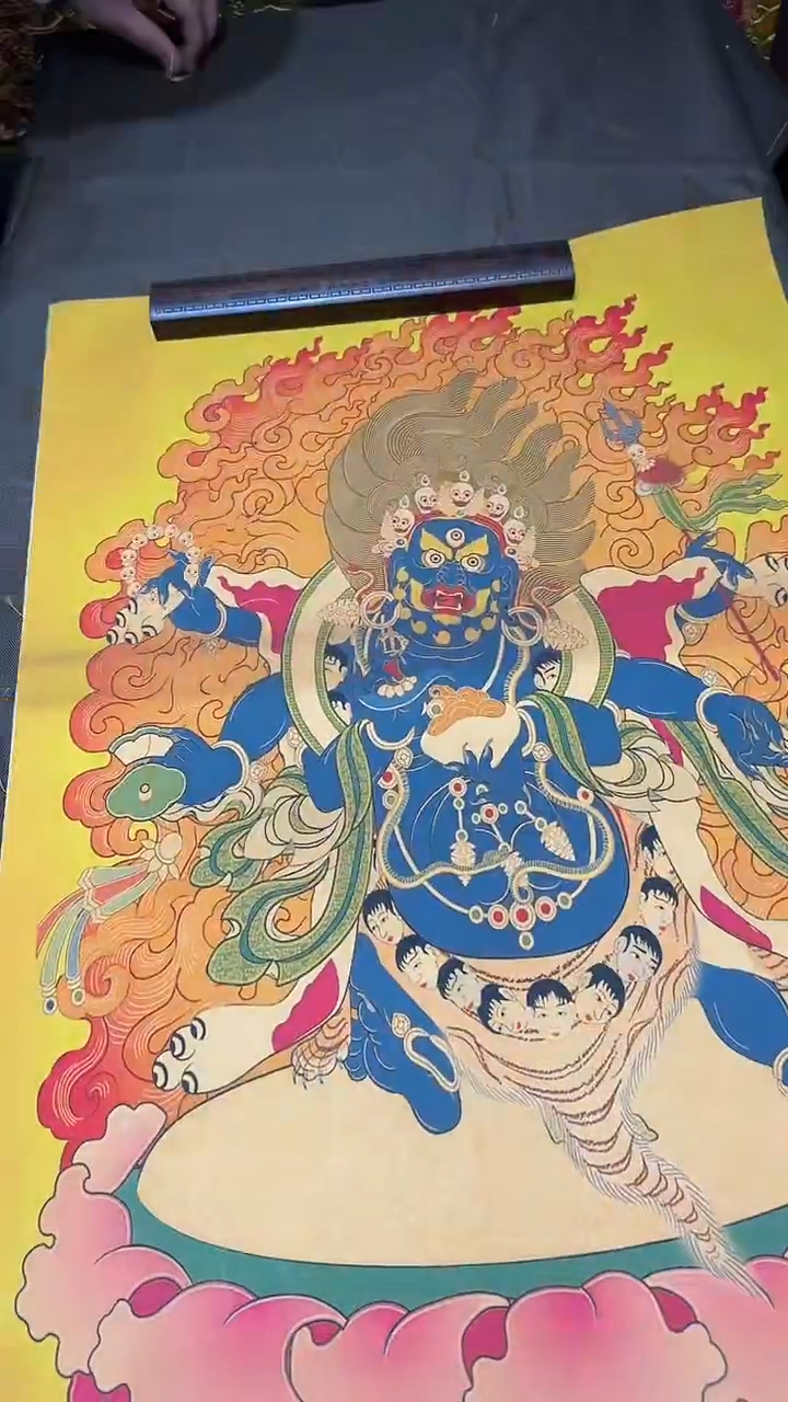 卷轴画【主播精品】高端卷轴画——唐卡玛哈嘎啦