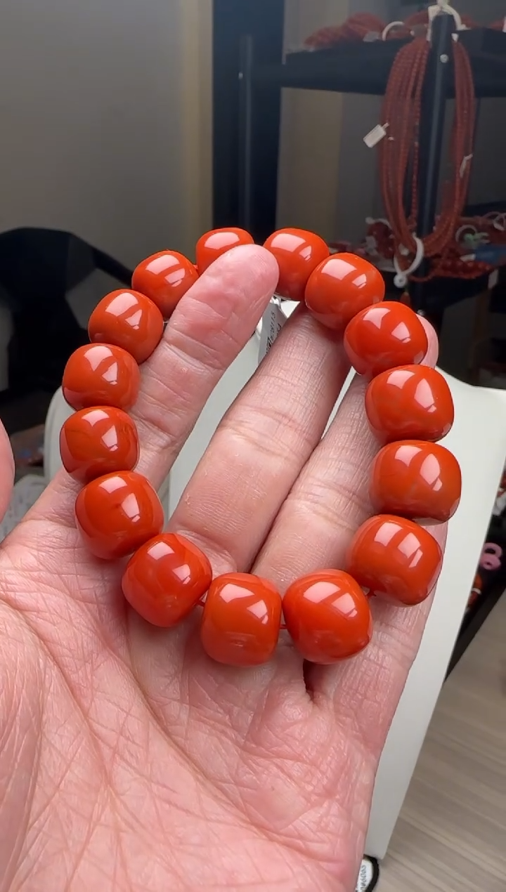 【闪购商品】南红玛瑙15mm瓦西手串老型未镶嵌多样性发一件