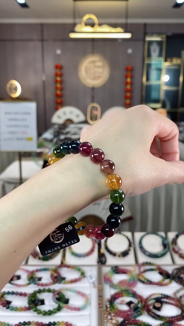 【闪购商品】碧玺单圈手串9mm+未镶嵌（多样性发一条）hon
