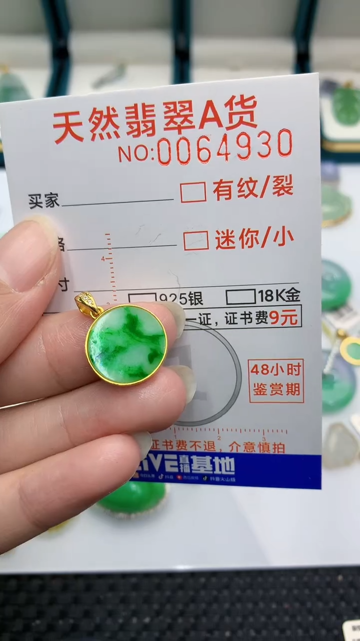 【闪购商品】翡翠颈饰银S925镶嵌            8