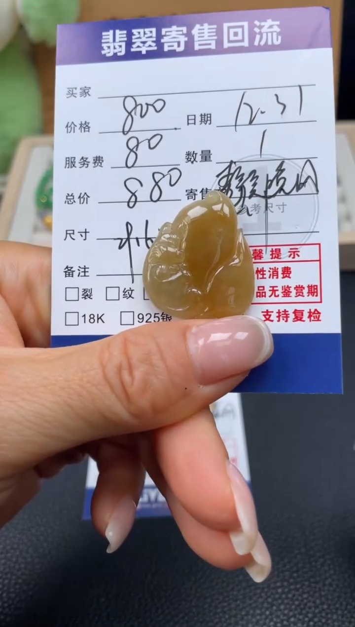 颈饰未镶嵌翡翠10152814