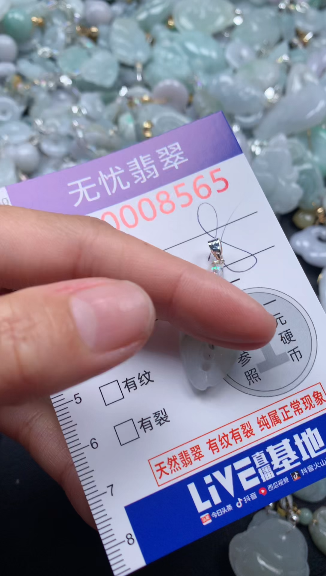 颈饰未镶嵌翡翠8565