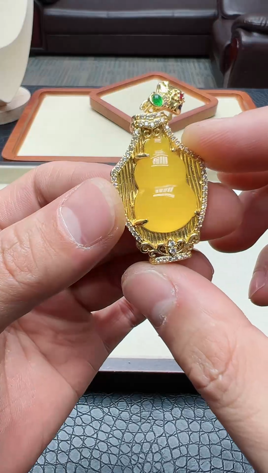 【闪购商品】翡翠颈饰14K金镶嵌