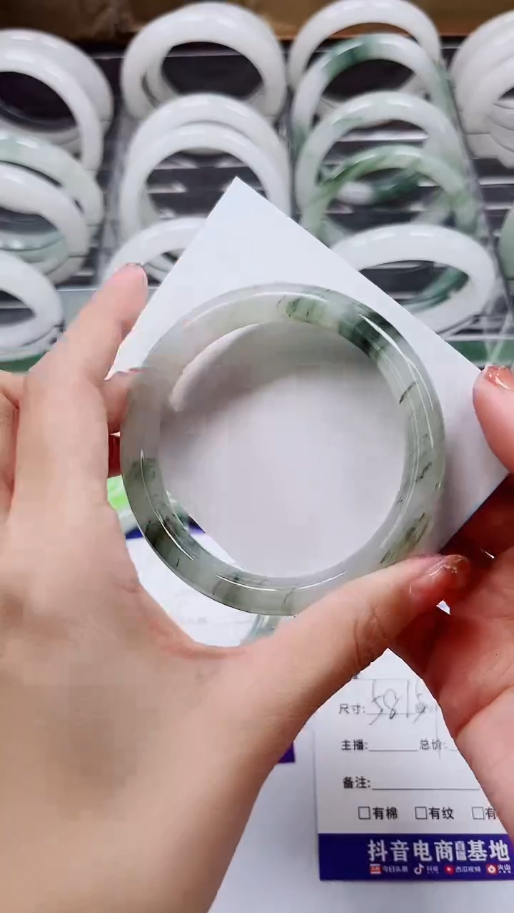 【闪购商品】石英质玉手镯未镶嵌A268-58/59