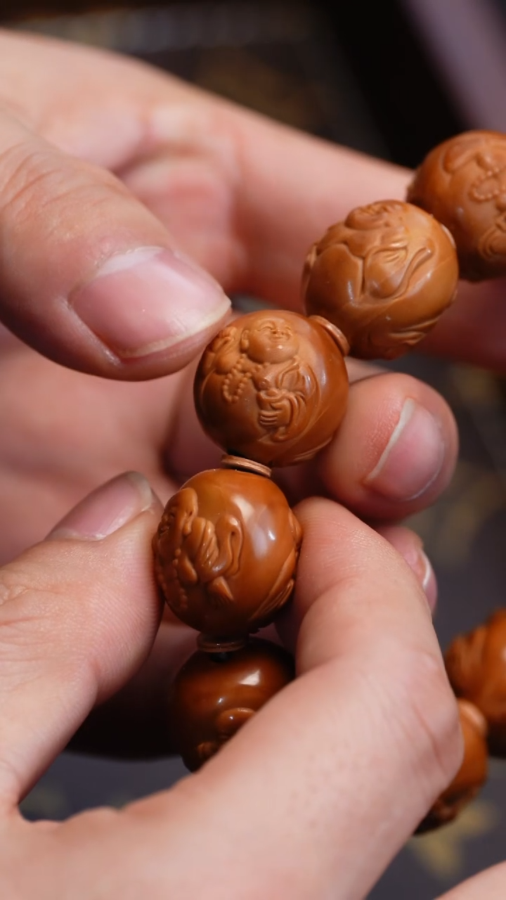 【闪购商品】橄榄核吊坠苏工橄榄核