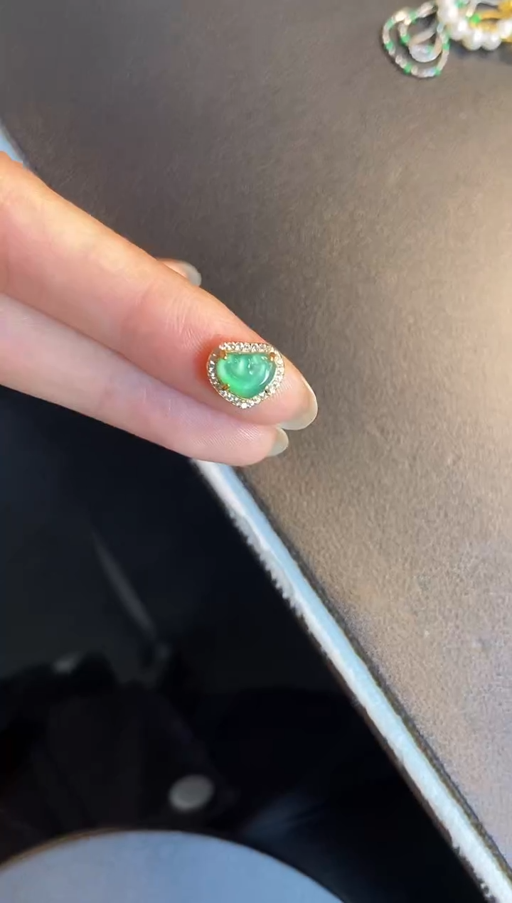 吊坠(不含链)银S925镶嵌翡翠1