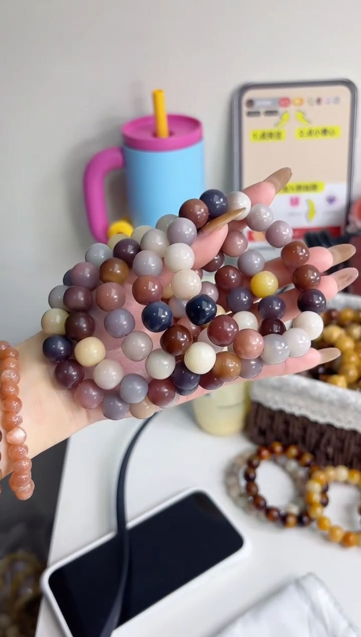 手串菩提根/象牙果沐k86紫美人玉化苹果12*13mm手串