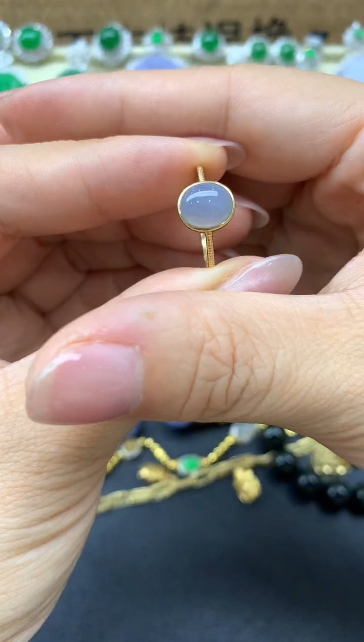 【闪购商品】翡翠戒指18K金镶嵌179-中国好珍宝