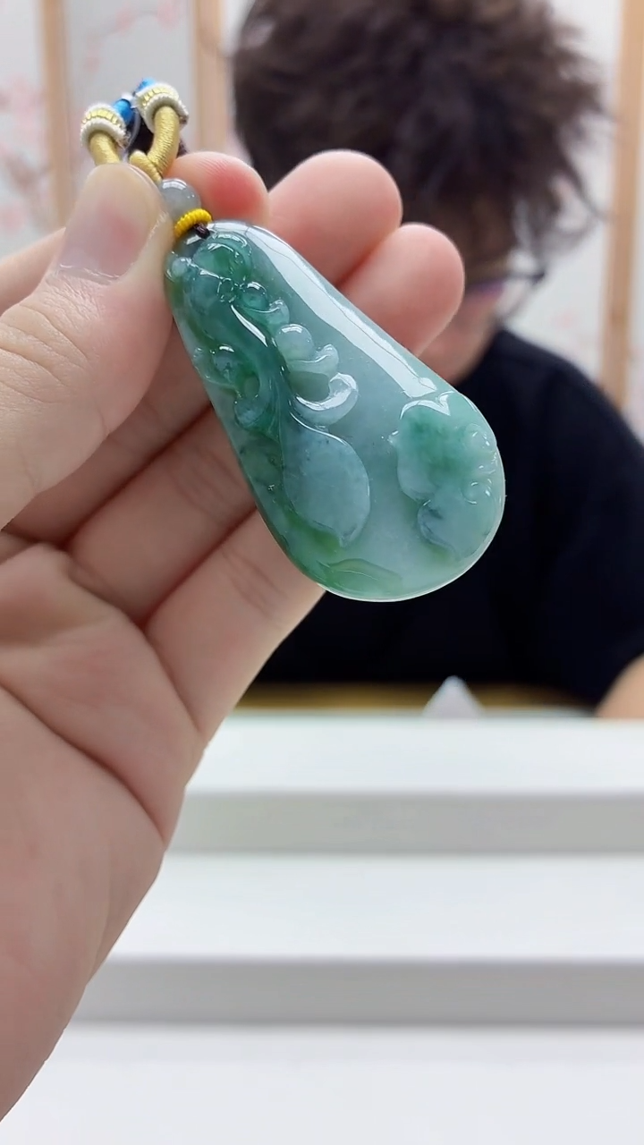 未镶嵌定制翡翠4688bb-毛货挂件64