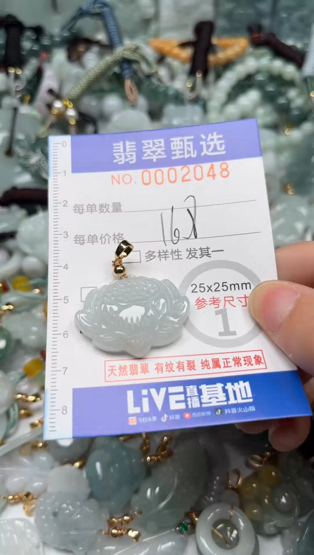 【闪购商品】翡翠颈饰未镶嵌00..2048