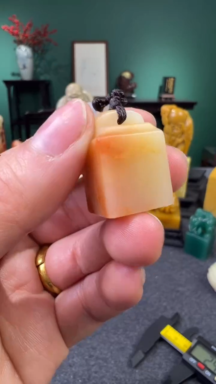 【闪购商品】寿山石桃花芙蓉瓦钮