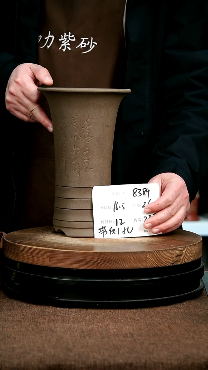 紫砂花盆花卉园艺8389
