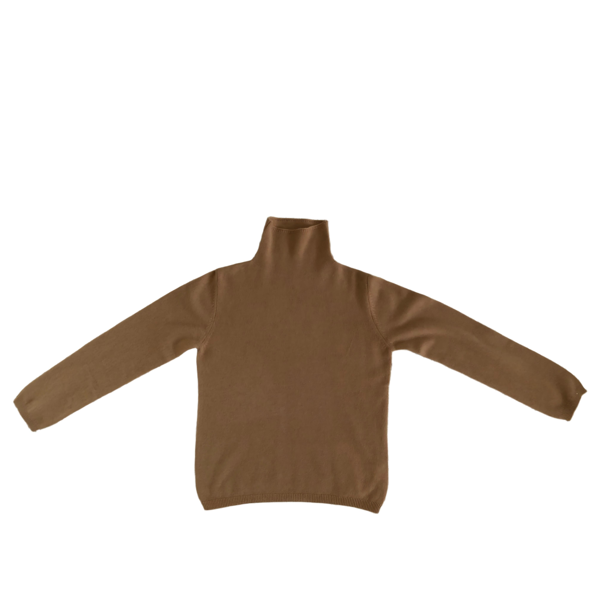 冬季纯色100%羊毛半高领长袖毛衫