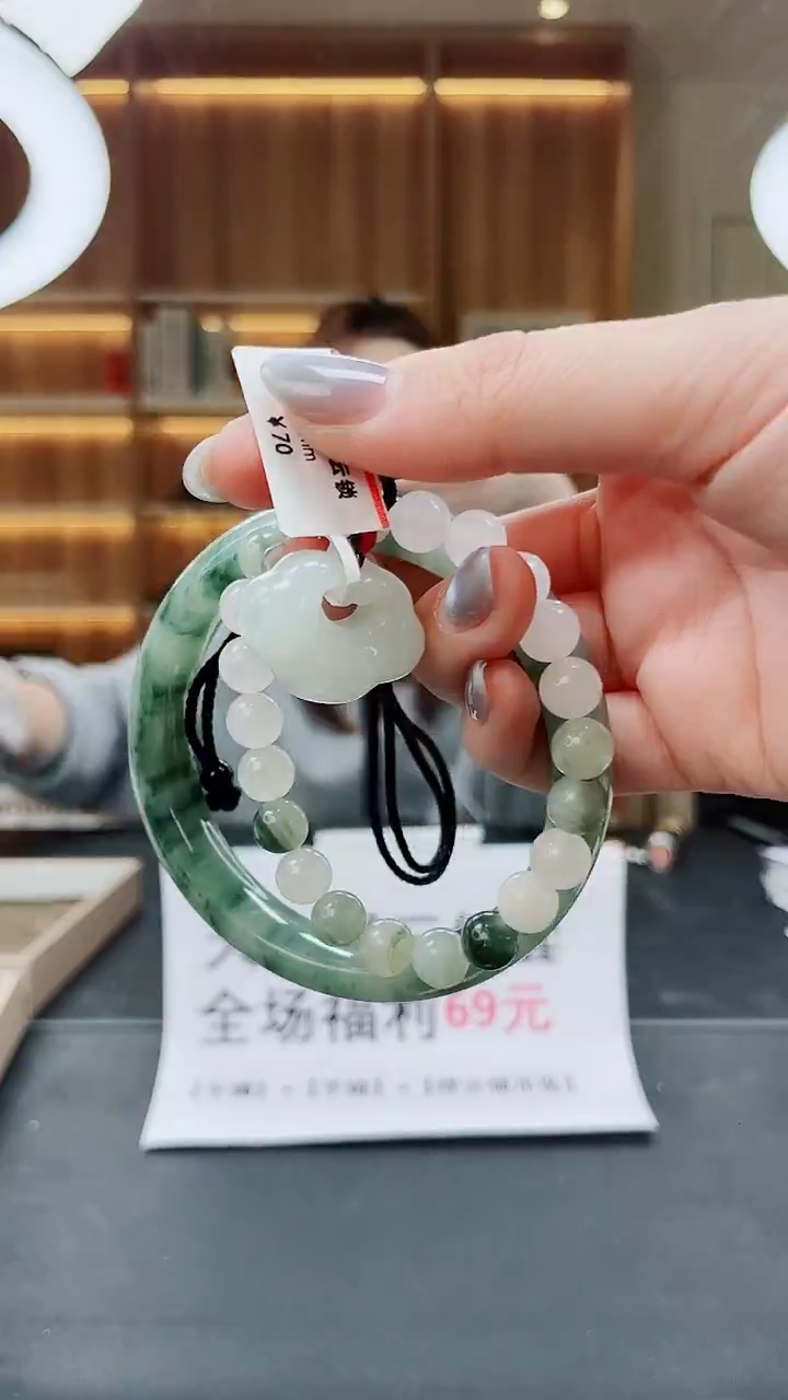 未镶嵌手镯石英质玉HT35-63`64`65